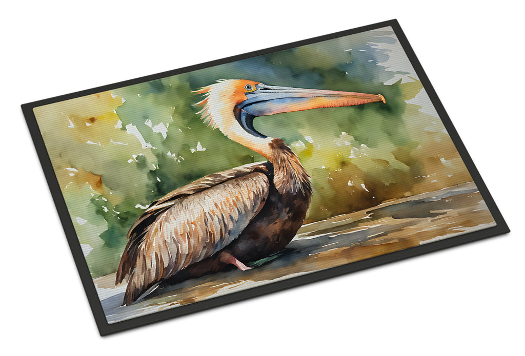 Pelican Doormat Indoor Outdoor 24H X 36W Front Door Mat Rugs for Entryway, Non Slip Washable Low Pile,