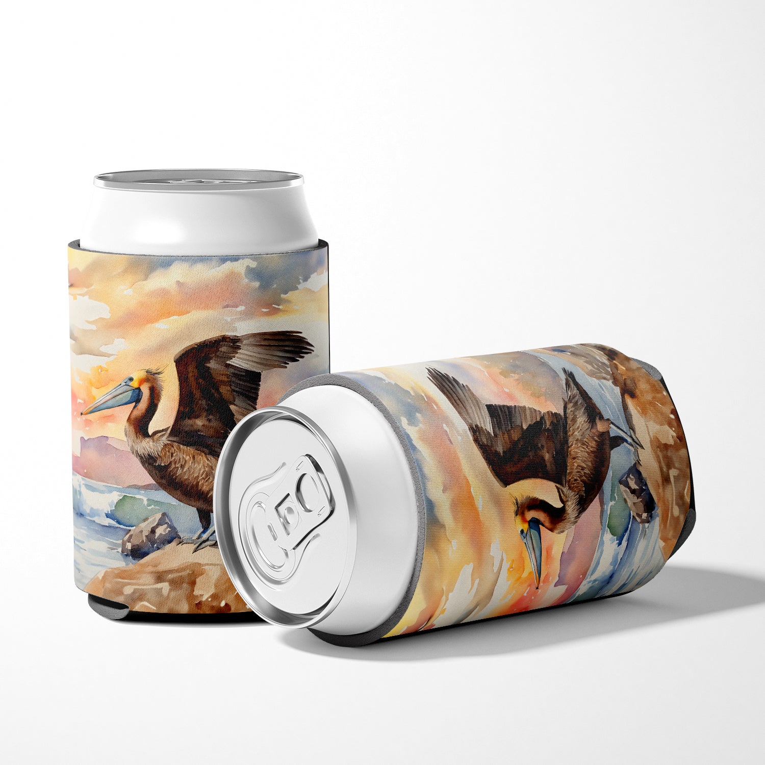 Pelican Can or Bottle Hugger Cooler Sleeve for Standard 12 oz Cans, Insulated Foam Beer & Soda Can Hugger Reusable