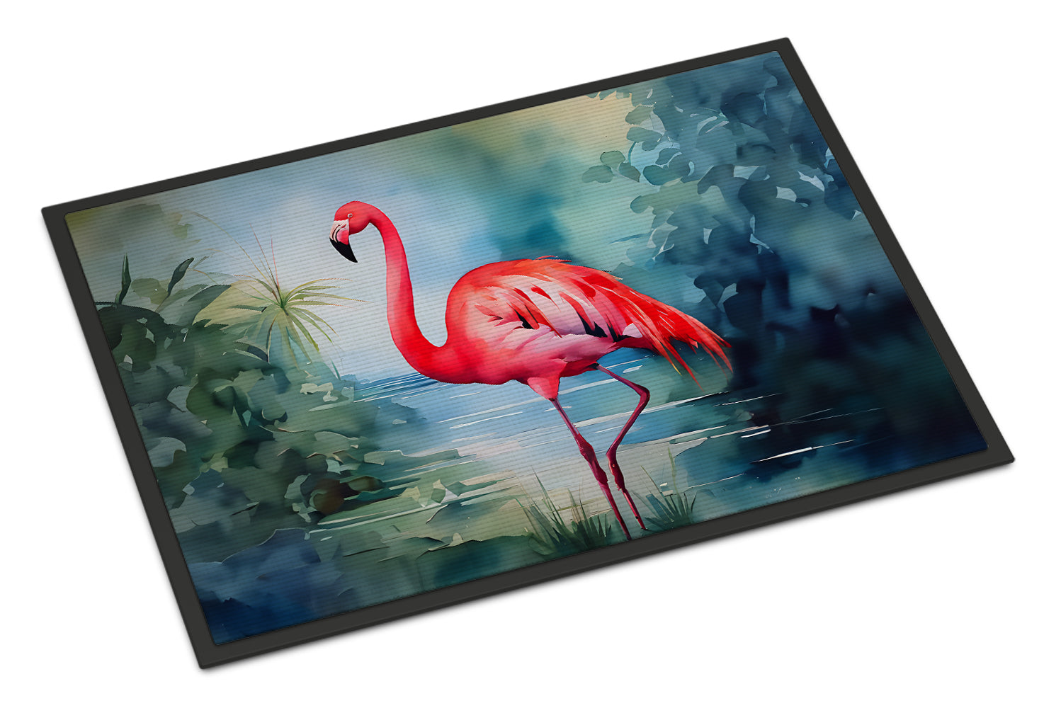 Flamingo Doormat Indoor Outdoor 24H X 36W Front Door Mat Rugs for Entryway, Non Slip Washable Low Pile,