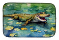Alligator Dish Drying Mat Absorbent Dish Drying Mat Pad for Kitchen Counter Dish Drainer Mat for Countertop, 14 x 21", Multicolor