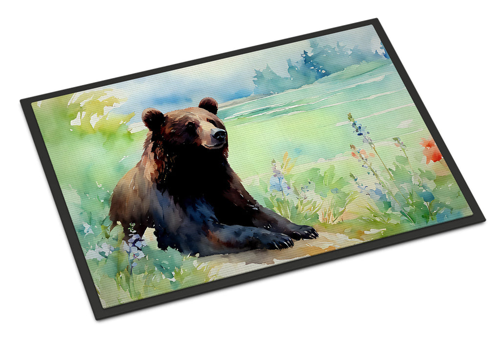 American Black Bear Doormat Indoor Outdoor 24H X 36W Front Door Mat Rugs for Entryway, Non Slip Washable Low Pile,