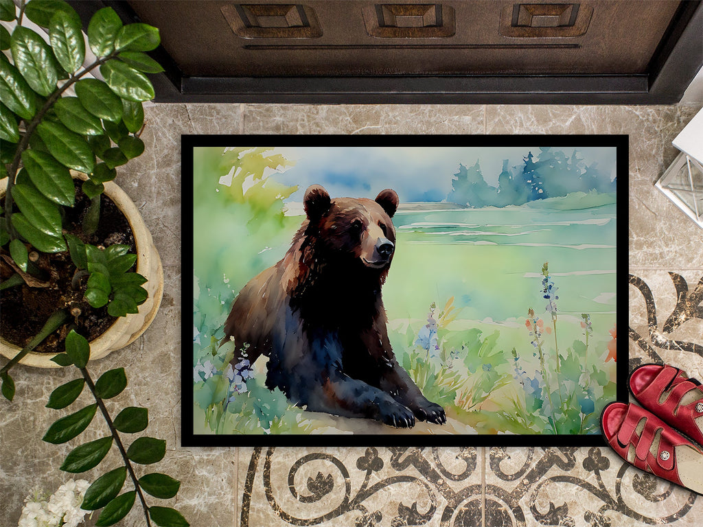 American Black Bear Doormat Indoor Outdoor 24H X 36W Front Door Mat Rugs for Entryway, Non Slip Washable Low Pile,