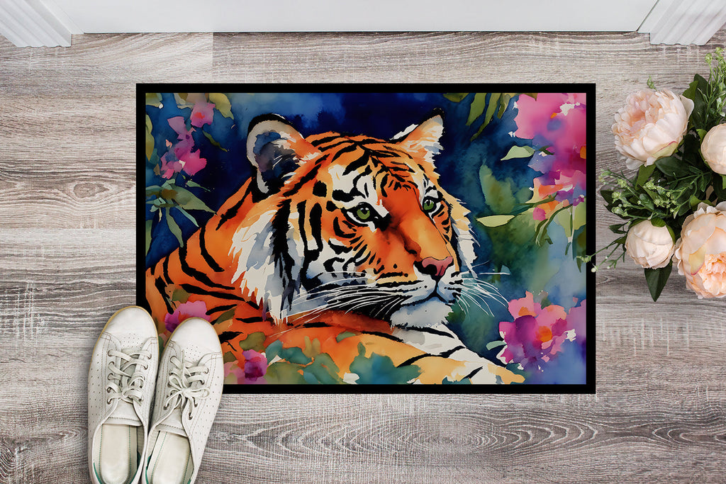 Bengal Tiger Doormat Indoor Outdoor 24H X 36W Front Door Mat Rugs for Entryway, Non Slip Washable Low Pile,