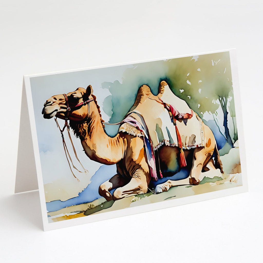 Camel Greeting Cards Pack of 8 Blank Cards with Envelopes Whimsical A7 Size 5x7