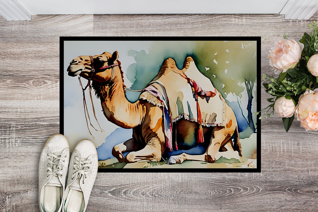 Camel Doormat Indoor Outdoor 24H X 36W Front Door Mat Rugs for Entryway, Non Slip Washable Low Pile,