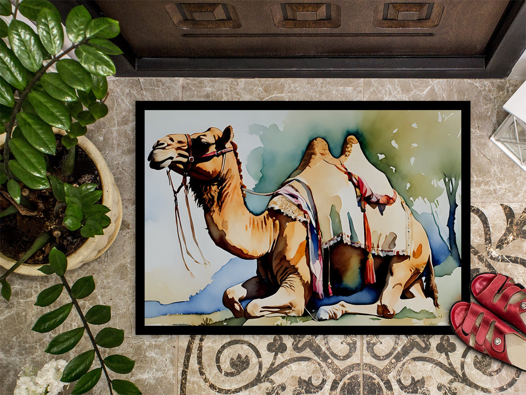 Camel Doormat Indoor Outdoor 18H X 27W Front Door Mat Rugs for Entryway, Non Slip Washable