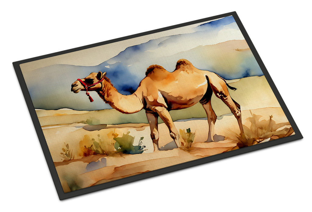 Camel Doormat Indoor Outdoor 24H X 36W Front Door Mat Rugs for Entryway, Non Slip Washable Low Pile,
