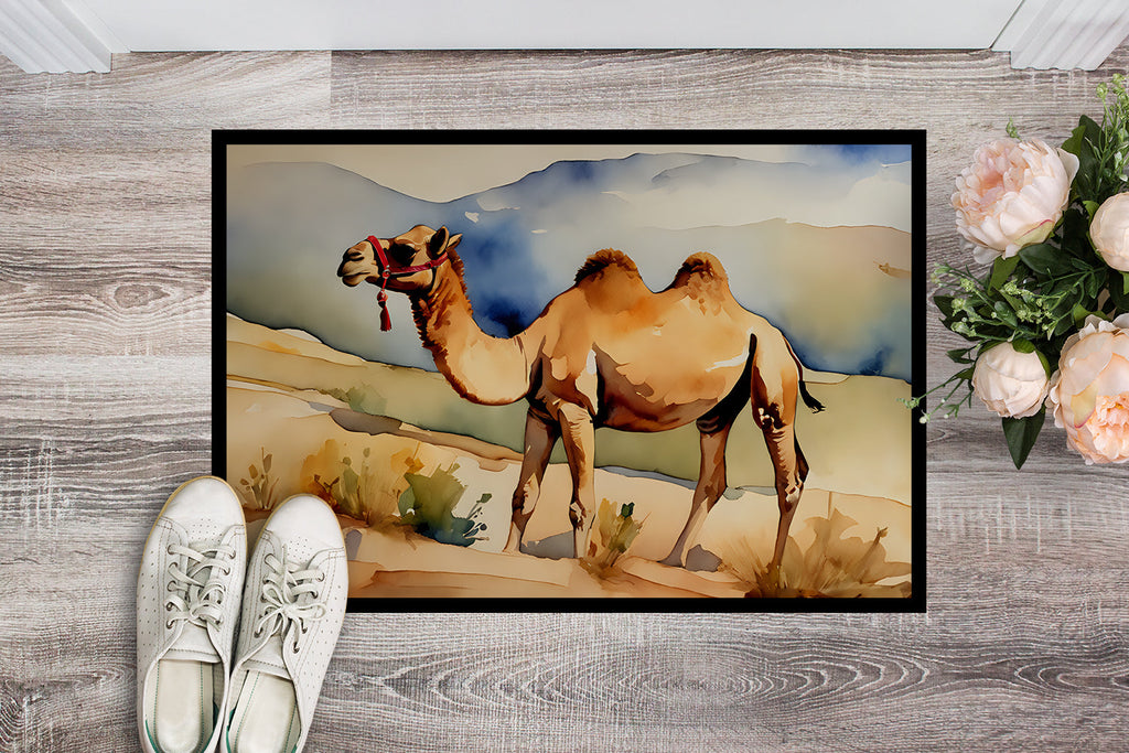 Camel Doormat Indoor Outdoor 18H X 27W Front Door Mat Rugs for Entryway, Non Slip Washable