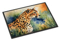 Cheetah Doormat Indoor Outdoor 24H X 36W Front Door Mat Rugs for Entryway, Non Slip Washable Low Pile,