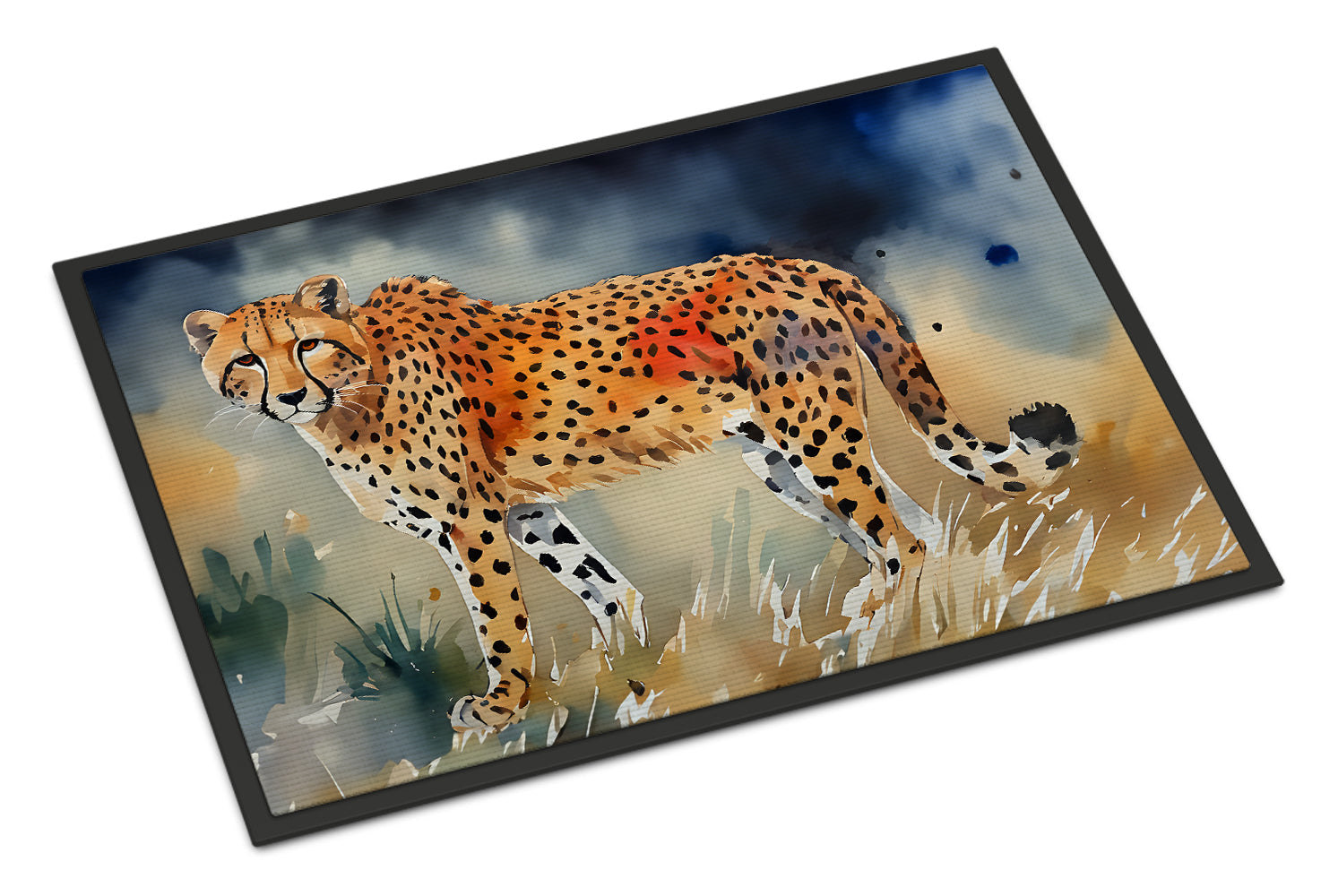 Cheetah Doormat Indoor Outdoor 18H X 27W Front Door Mat Rugs for Entryway, Non Slip Washable