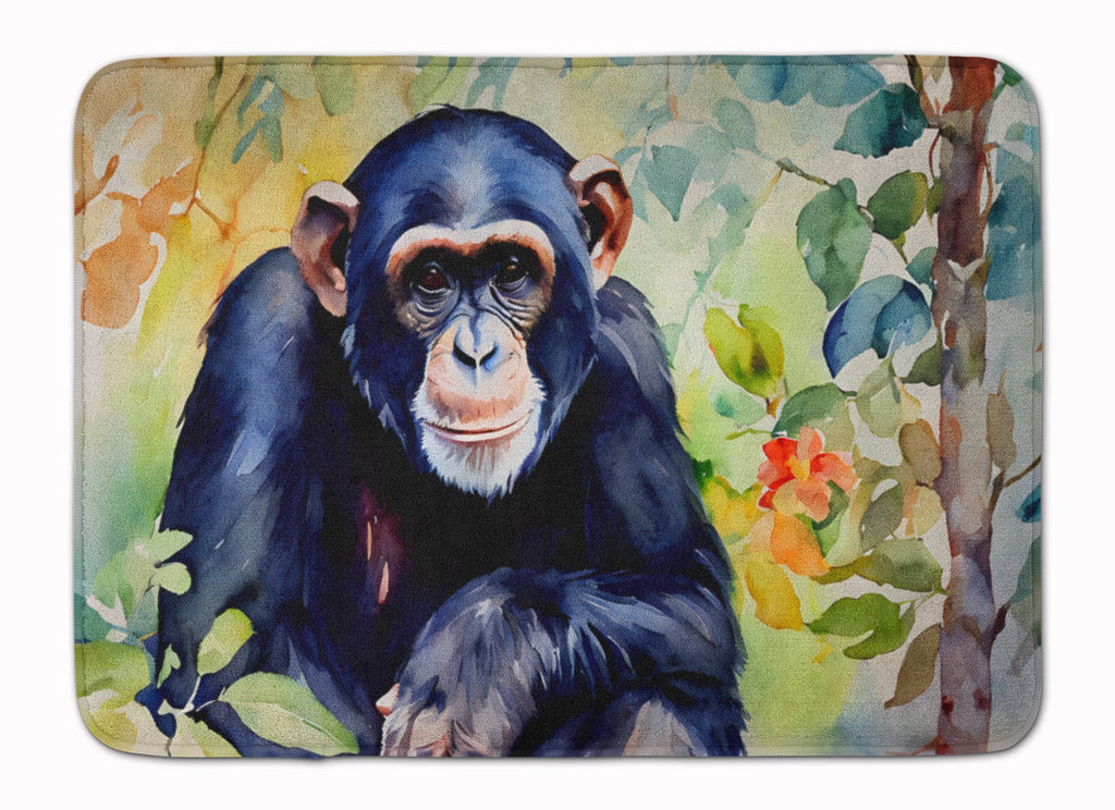 Chimpanzee Memory Foam Kitchen Mat Machine Washable Anti-Fatigue Cushion Comfort Bath or Kitchen Rug
