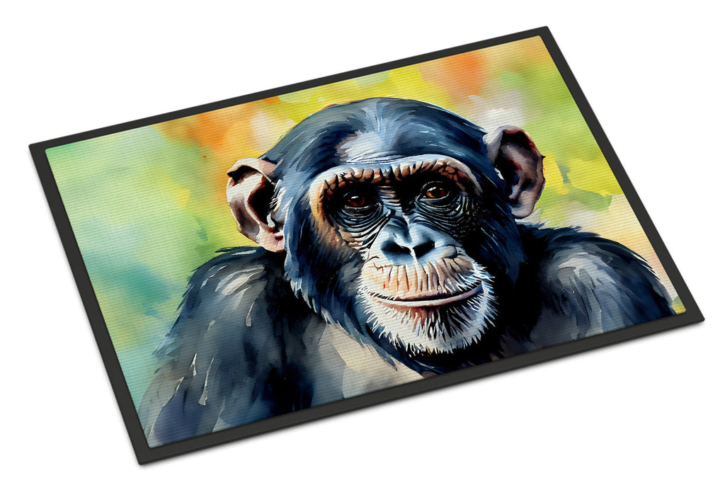 Chimpanzee Doormat Indoor Outdoor 24H X 36W Front Door Mat Rugs for Entryway, Non Slip Washable Low Pile,