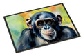 Chimpanzee Doormat Indoor Outdoor 24H X 36W Front Door Mat Rugs for Entryway, Non Slip Washable Low Pile,