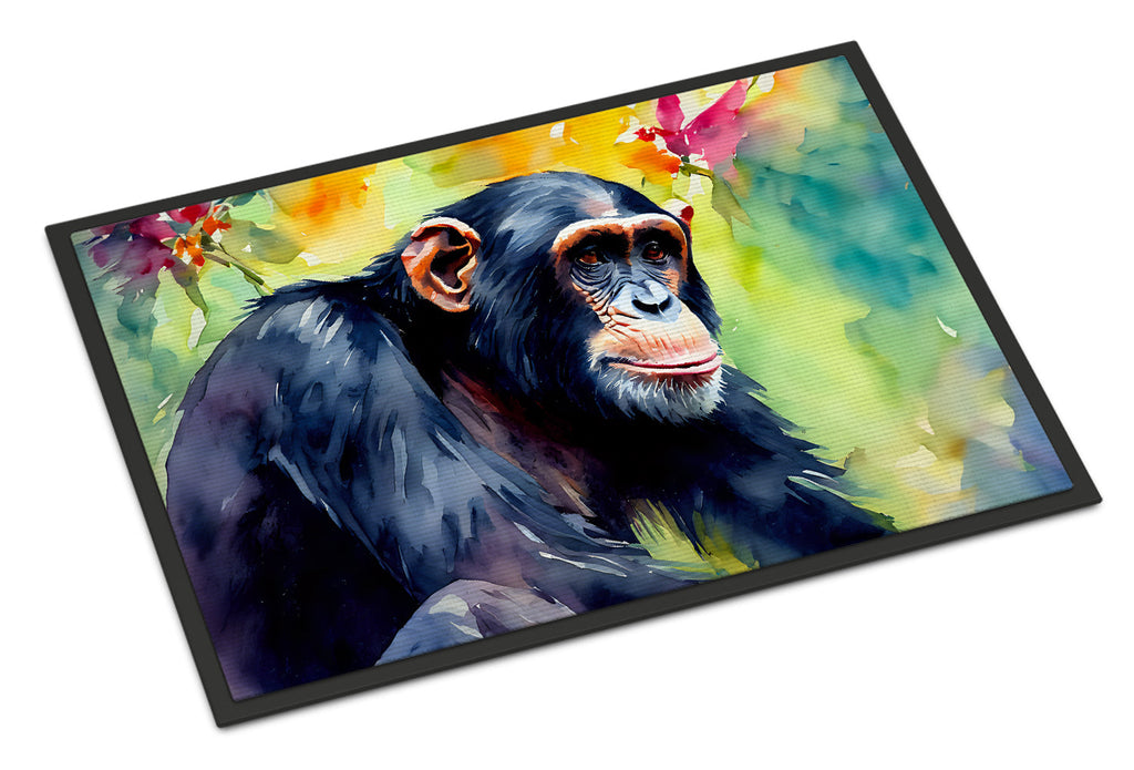 Chimpanzee Doormat Indoor Outdoor 18H X 27W Front Door Mat Rugs for Entryway, Non Slip Washable