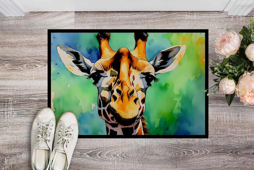 Giraffe Doormat Indoor Outdoor 24H X 36W Front Door Mat Rugs for Entryway, Non Slip Washable Low Pile,