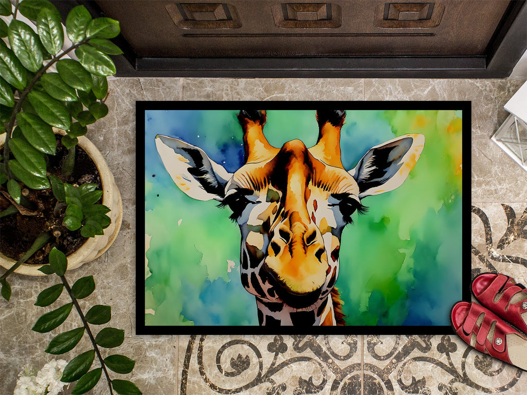 Giraffe Doormat Indoor Outdoor 18H X 27W Front Door Mat Rugs for Entryway, Non Slip Washable