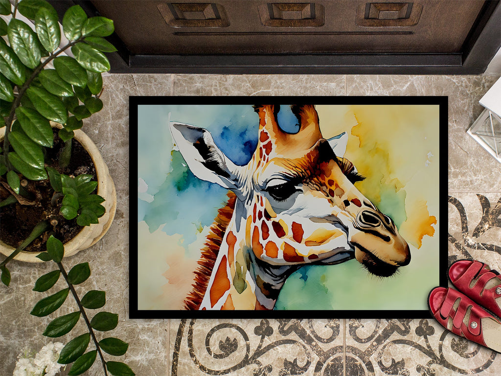 Giraffe Doormat Indoor Outdoor 18H X 27W Front Door Mat Rugs for Entryway, Non Slip Washable