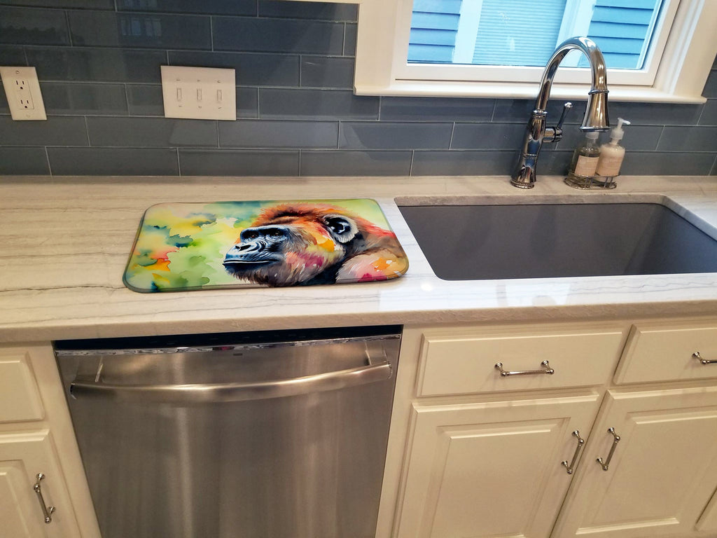 Gorilla Dish Drying Mat Absorbent Dish Drying Mat Pad for Kitchen Counter Dish Drainer Mat for Countertop, 14 x 21", Multicolor