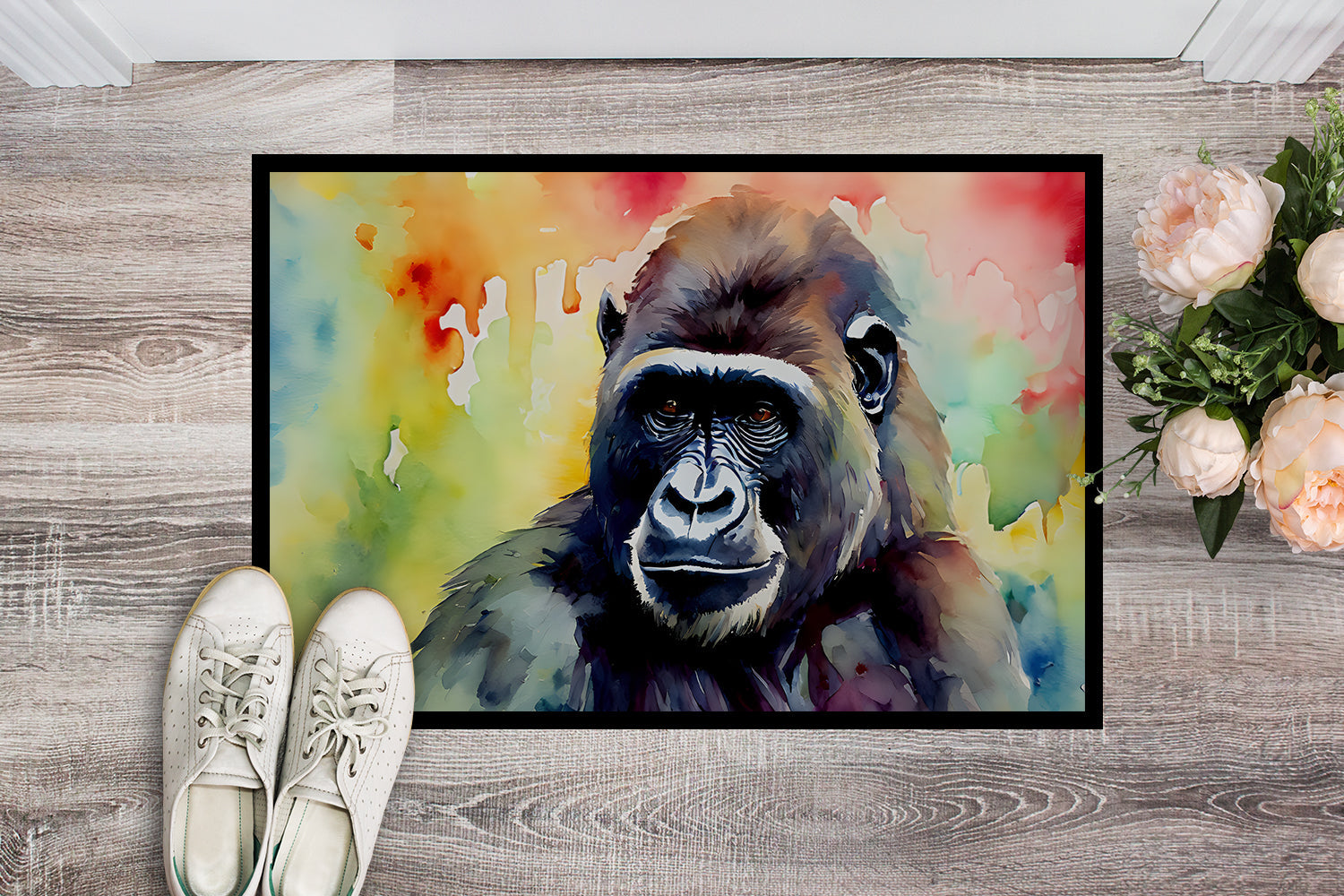 Gorilla Doormat Indoor Outdoor 24H X 36W Front Door Mat Rugs for Entryway, Non Slip Washable Low Pile,