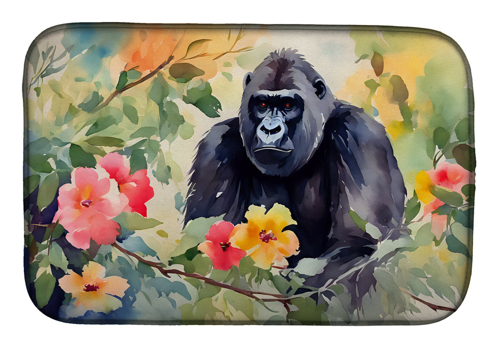 Gorilla Dish Drying Mat Absorbent Dish Drying Mat Pad for Kitchen Counter Dish Drainer Mat for Countertop, 14 x 21", Multicolor