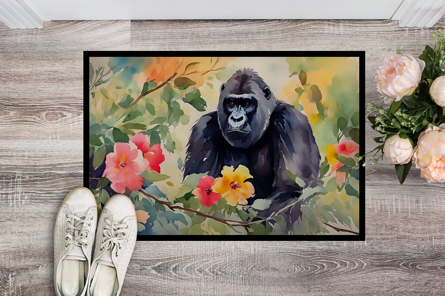 Gorilla Doormat Indoor Outdoor 18H X 27W Front Door Mat Rugs for Entryway, Non Slip Washable