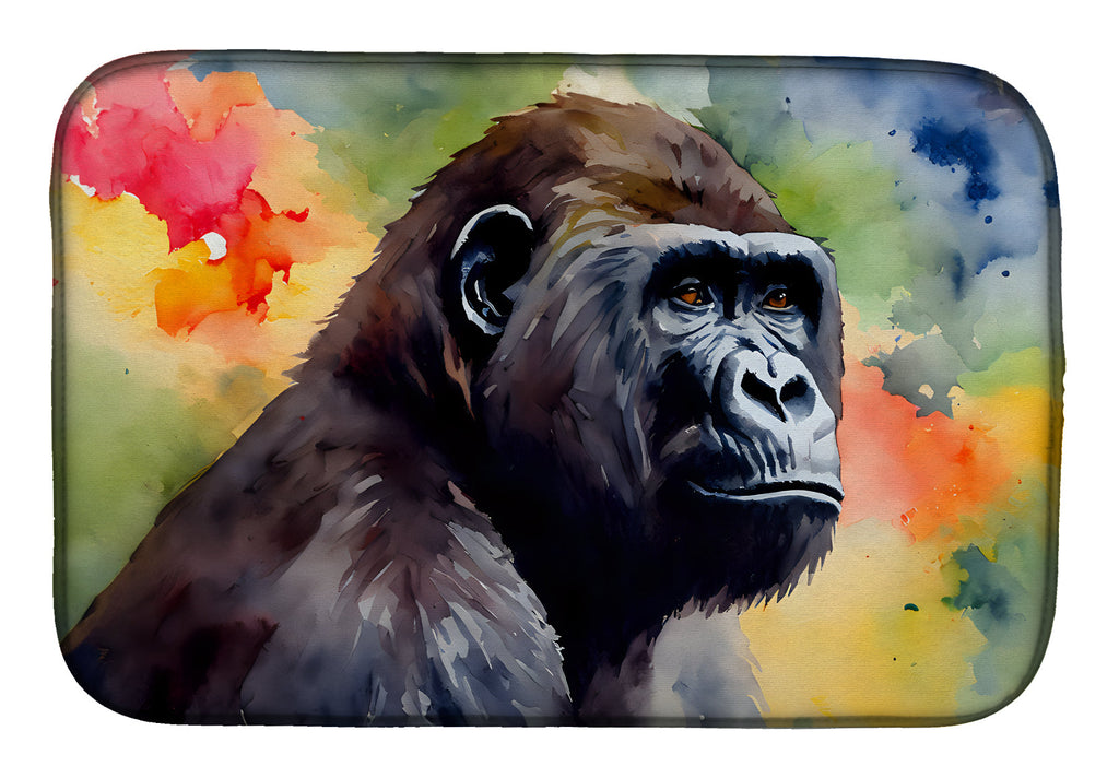 Gorilla Dish Drying Mat Absorbent Dish Drying Mat Pad for Kitchen Counter Dish Drainer Mat for Countertop, 14 x 21", Multicolor