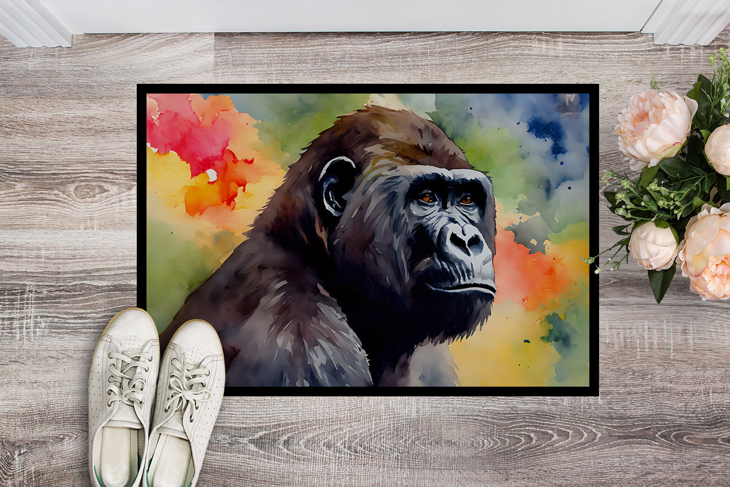 Gorilla Doormat Indoor Outdoor 24H X 36W Front Door Mat Rugs for Entryway, Non Slip Washable Low Pile,