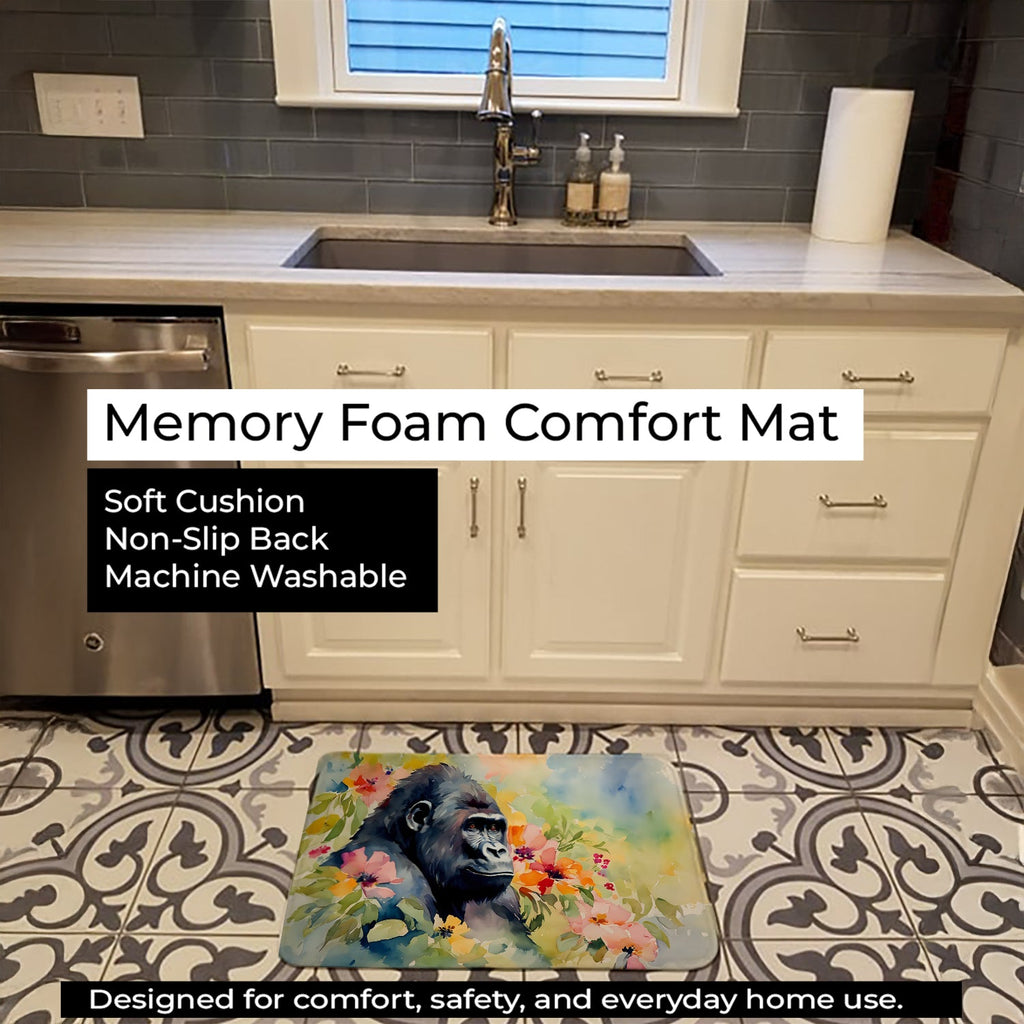 Gorilla Memory Foam Kitchen Mat Machine Washable Anti-Fatigue Cushion Comfort Bath or Kitchen Rug