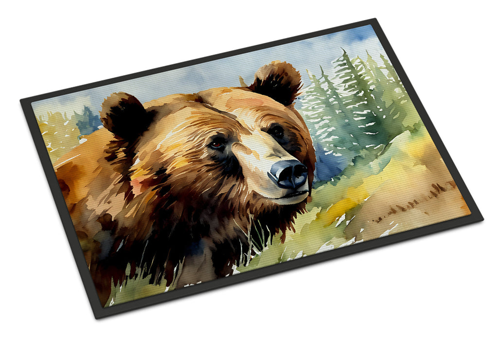 Grizzly Bear Doormat Indoor Outdoor 18H X 27W Front Door Mat Rugs for Entryway, Non Slip Washable