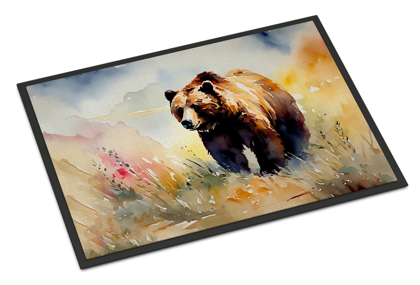 Grizzly Bear Doormat Indoor Outdoor 18H X 27W Front Door Mat Rugs for Entryway, Non Slip Washable