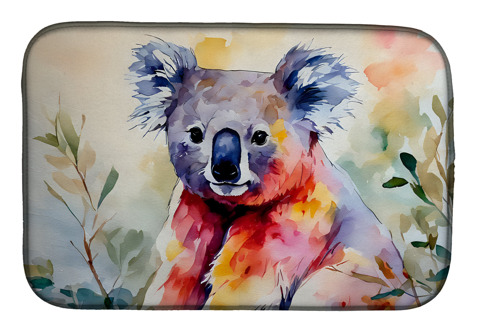 Koala Dish Drying Mat Absorbent Dish Drying Mat Pad for Kitchen Counter Dish Drainer Mat for Countertop, 14 x 21", Multicolor