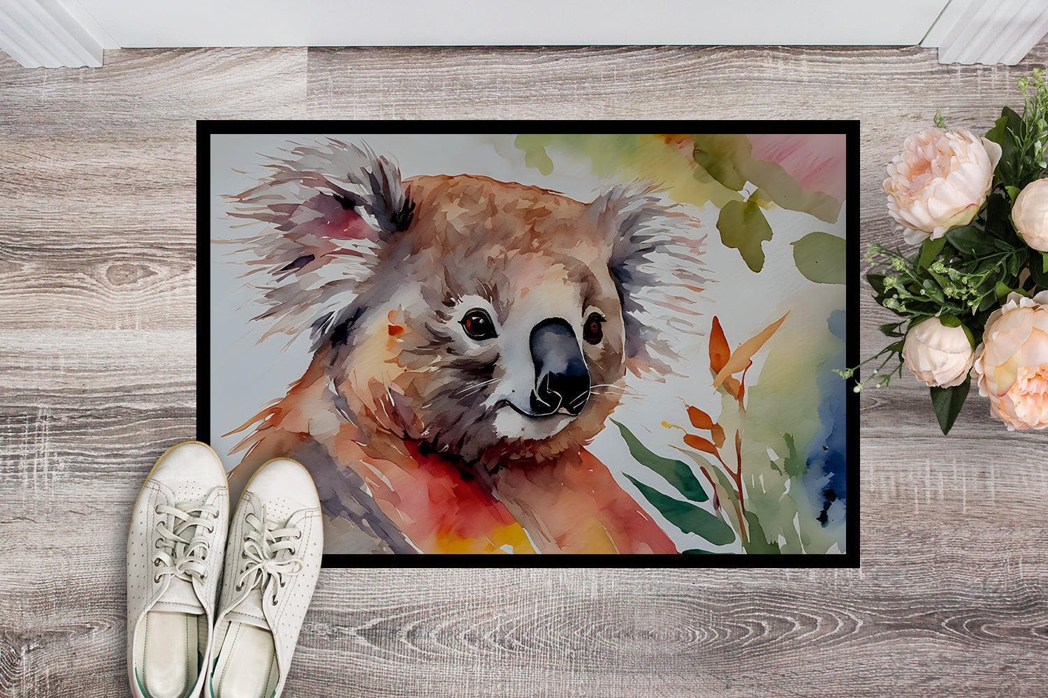 Koala Doormat Indoor Outdoor 18H X 27W Front Door Mat Rugs for Entryway, Non Slip Washable