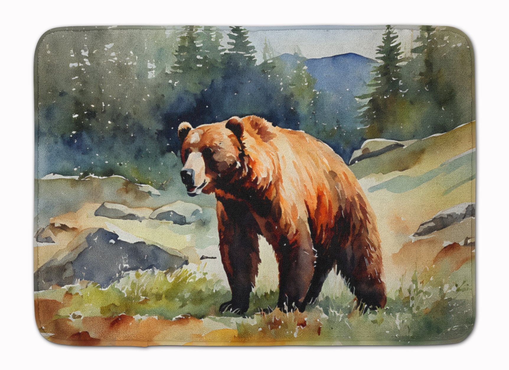 Kodiak Bear Memory Foam Kitchen Mat Machine Washable Anti-Fatigue Cushion Comfort Bath or Kitchen Rug