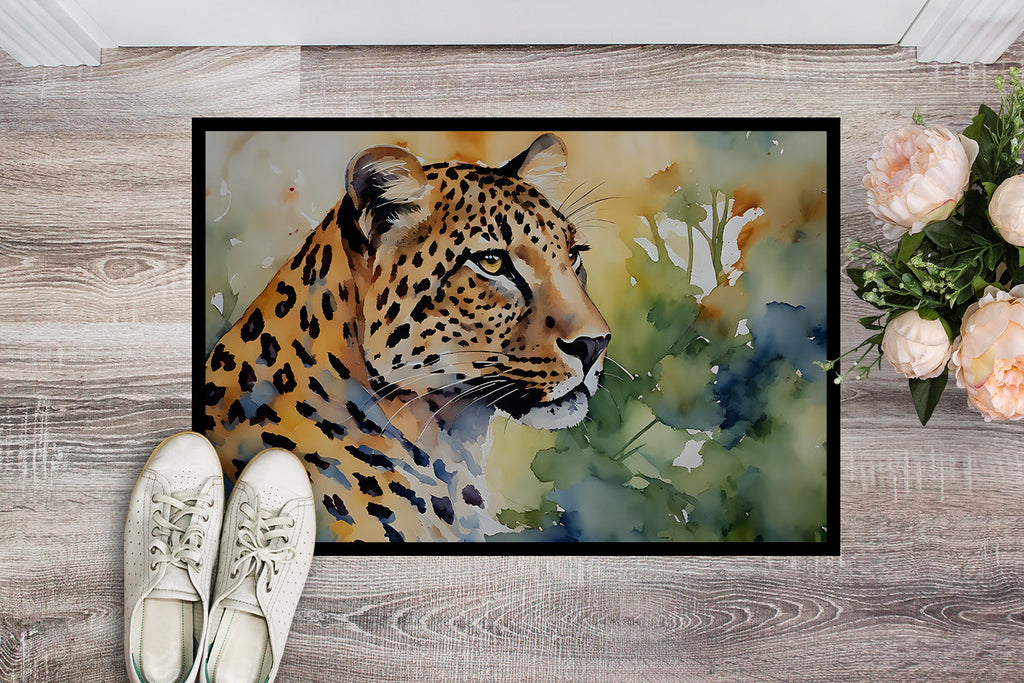 Leopard Doormat Indoor Outdoor 18H X 27W Front Door Mat Rugs for Entryway, Non Slip Washable