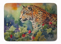 Leopard Memory Foam Kitchen Mat Machine Washable Anti-Fatigue Cushion Comfort Bath or Kitchen Rug