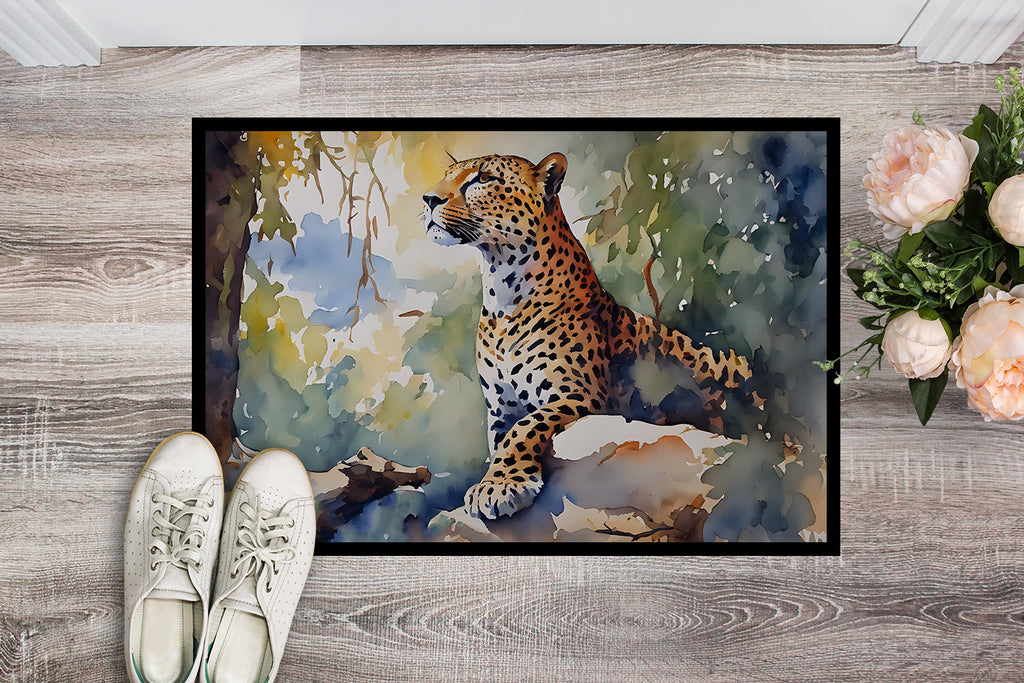Leopard Doormat Indoor Outdoor 18H X 27W Front Door Mat Rugs for Entryway, Non Slip Washable