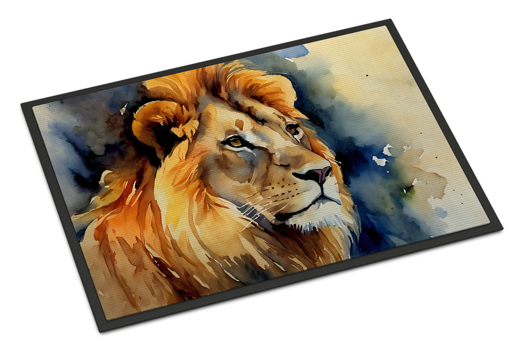 Lion Doormat Indoor Outdoor 18H X 27W Front Door Mat Rugs for Entryway, Non Slip Washable