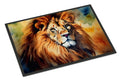 Lion Doormat Indoor Outdoor 18H X 27W Front Door Mat Rugs for Entryway, Non Slip Washable