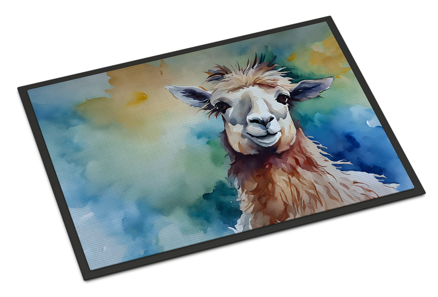 Llama Doormat Indoor Outdoor 24H X 36W Front Door Mat Rugs for Entryway, Non Slip Washable Low Pile,