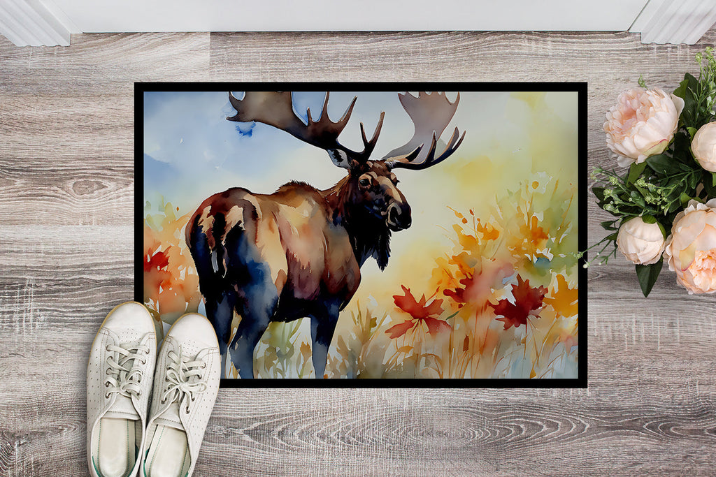 Moose Doormat Indoor Outdoor 18H X 27W Front Door Mat Rugs for Entryway, Non Slip Washable