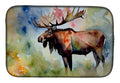 Moose Dish Drying Mat Absorbent Dish Drying Mat Pad for Kitchen Counter Dish Drainer Mat for Countertop, 14 x 21", Multicolor