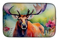 Moose Dish Drying Mat Absorbent Dish Drying Mat Pad for Kitchen Counter Dish Drainer Mat for Countertop, 14 x 21", Multicolor