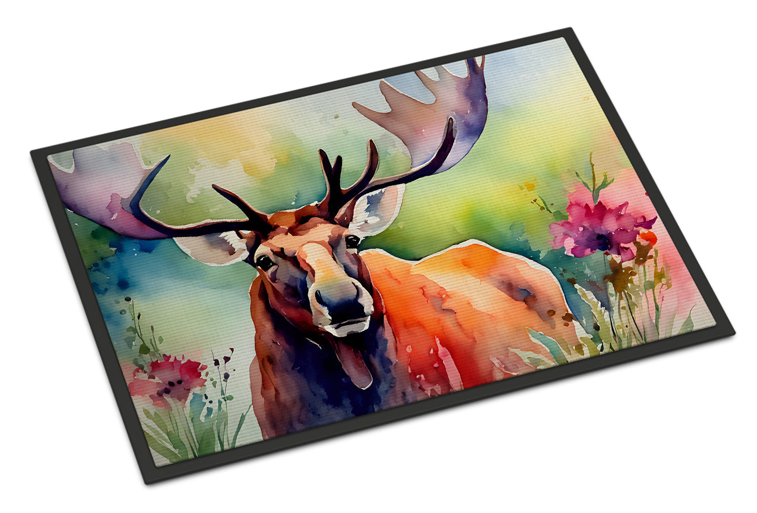 Moose Doormat Indoor Outdoor 18H X 27W Front Door Mat Rugs for Entryway, Non Slip Washable