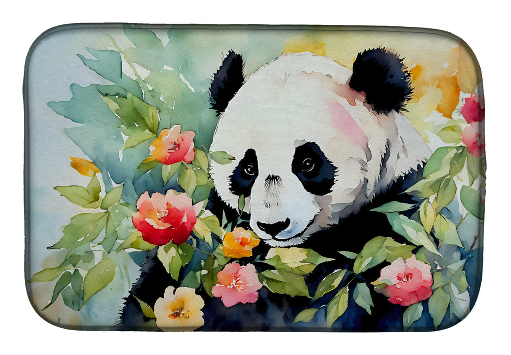 Panda Dish Drying Mat Absorbent Dish Drying Mat Pad for Kitchen Counter Dish Drainer Mat for Countertop, 14 x 21", Multicolor