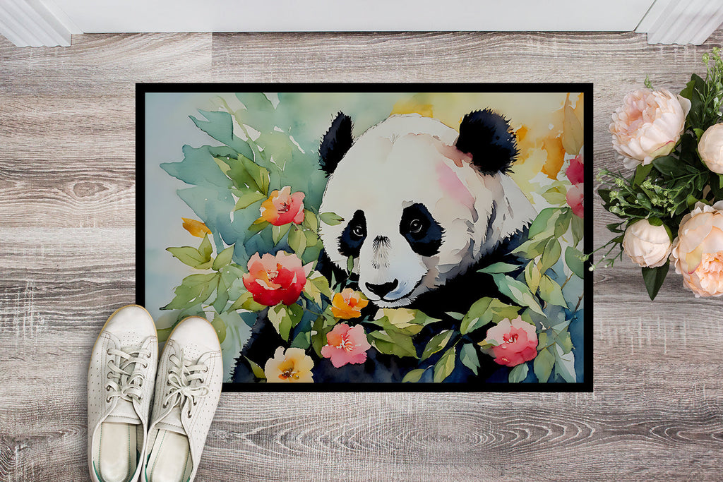 Panda Doormat Indoor Outdoor 18H X 27W Front Door Mat Rugs for Entryway, Non Slip Washable