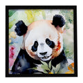 Panda Framed Metal Print Bathroom, Kitchen, Office, Home Decor Wall Art Ready to Hang, Square, 8X8