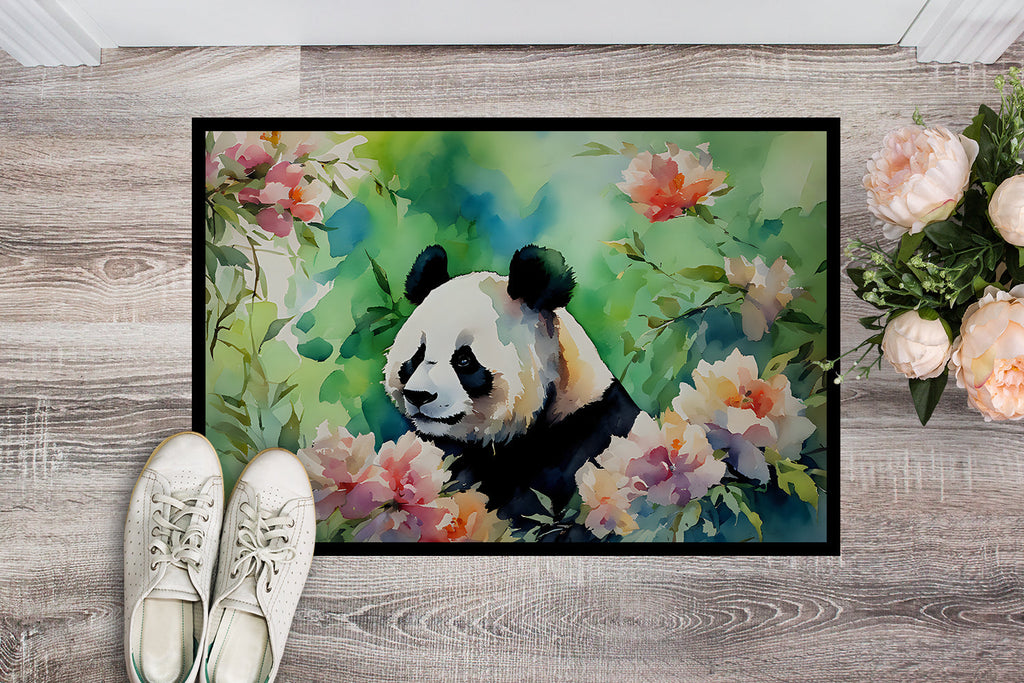 Panda Doormat Indoor Outdoor 24H X 36W Front Door Mat Rugs for Entryway, Non Slip Washable Low Pile,