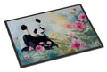 Panda Doormat Indoor Outdoor 24H X 36W Front Door Mat Rugs for Entryway, Non Slip Washable Low Pile,