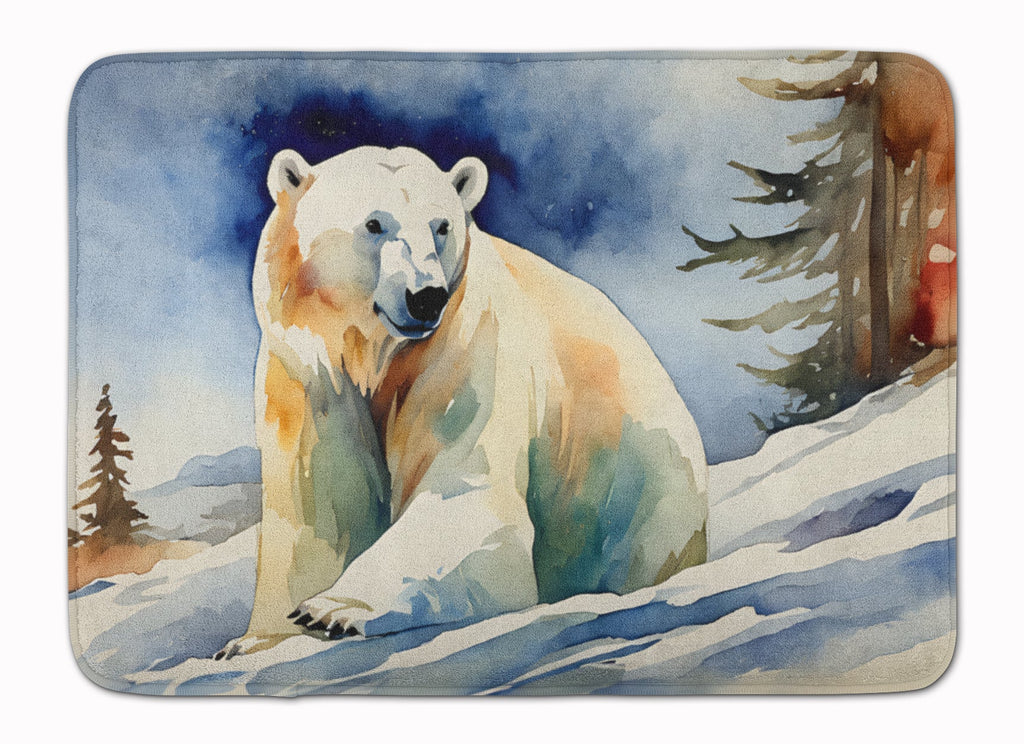 Polar Bear Memory Foam Kitchen Mat Machine Washable Anti-Fatigue Cushion Comfort Bath or Kitchen Rug