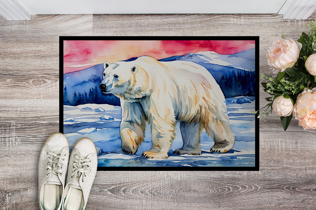 Polar Bear Doormat Indoor Outdoor 18H X 27W Front Door Mat Rugs for Entryway, Non Slip Washable